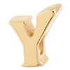 Reflection Beads Sterling Silver and Gold-plated Letter Y Bead