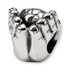 Reflection Beads Sterling Silver World in Hands Bead
