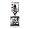 Reflection Beads Sterling Silver Love Note Dangle Bead