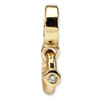 Reflection Beads 14k Yellow Gold CZ Engagement Ring Dangle Bead