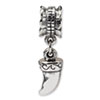 Reflection Beads Sterling Silver Tiger Claw Dangle Bead
