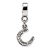 Reflection Beads Sterling Silver Horseshoe Dangle Bead