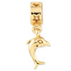 Reflection Beads Sterling Silver and Gold-plated Dolphin Dangle Bead