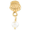 Reflection Beads Sterling Silver and Gold-plated Shell Freshwater Cultured Pearl Dangle Bead