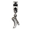 Reflection Beads Sterling Silver High Heel Boot Dangle Bead