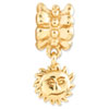 Reflection Beads Sterling Silver and Gold-plated Sun Dangle Bead
