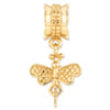 Reflection Beads Sterling Silver and Gold-plated Dragonfly Dangle Bead
