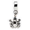 Reflection Beads Sterling Silver Frog Dangle Bead