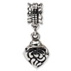 Reflection Beads Sterling Silver Heart Ash Dangle Bead