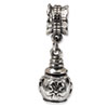 Reflection Beads Sterling Silver Floral Ash Dangle Bead