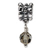 Reflection Beads Sterling Silver Smokey Dangle Bead