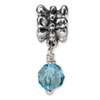 Reflection Beads Sterling Silver Blue Dangle Bead