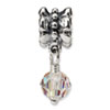 Reflection Beads Sterling Silver Clear Dangle Bead