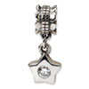 Reflection Beads Sterling Silver CZ Star Dangle Bead