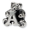 Reflection Beads Sterling Silver Kids Letter A Bead