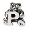 Reflection Beads Sterling Silver Kids Letter P Bead