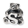 Reflection Beads Sterling Silver Kids Letter S Bead