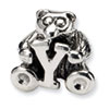Reflection Beads Sterling Silver Kids Letter Y Bead