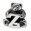 Reflection Beads Sterling Silver Kids Letter Z Bead