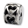 Reflection Beads Sterling Silver Kids Heart Clip Bead