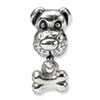 Reflection Beads Sterling Silver Kids Dog & Bone Bead