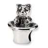 Reflection Beads Sterling Silver Kids Bear in Hat Bead