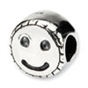 Reflection Beads Sterling Silver Kids Smiley Face Bead