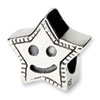 Reflection Beads Sterling Silver Kids Smiley Star Bead