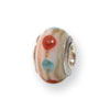 Reflection Beads Sterling Silver Kids Pink Hand-blown Glass Bead