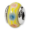Reflection Beads Sterling Silver Kids Pink Hand-blown Glass Bead
