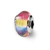 Reflection Beads Sterling Silver Kids Pink Hand-blown Glass Bead