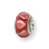 Reflection Beads Sterling Silver Kids Red Hand-blown Glass Bead