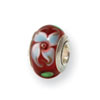 Reflection Beads Sterling Silver Kids Red Hand-blown Glass Bead