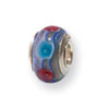 Reflection Beads Sterling Silver Kids Blue Hand-blown Glass Bead