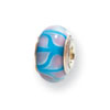 Reflection Beads Sterling Silver Kids Blue Hand-blown Glass Bead