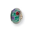 Reflection Beads Sterling Silver Kids Blue Hand-blown Glass Bead