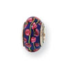 Reflection Beads Sterling Silver Kids Blue Hand-blown Glass Bead