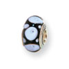 Reflection Beads Sterling Silver Kids Blue Hand-blown Glass Bead