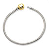 Reflection Beads Sterling Silver & 14k Clasp Bead Bracelet