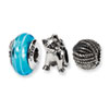 Reflection Beads Sterling Silver  Cat Lover Boxed Bead Set