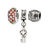 Reflection Beads Sterling Silver Key to My Heart Boxed Story Set