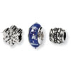 Reflection Beads Sterling Silver Snow Kissed Boxed Bead Set