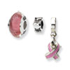 Reflection Beads Sterling Silver Breast Cancer Awareness Boxed Bead Set