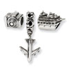 Reflection Beads Sterling Silver Travel Bug Boxed Bead Set