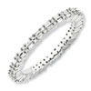 Stackable Expressions Polished Sterling Silver Diamond Ring