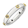 Stackable Expressions Polished Sterling Silver Diamond Ring