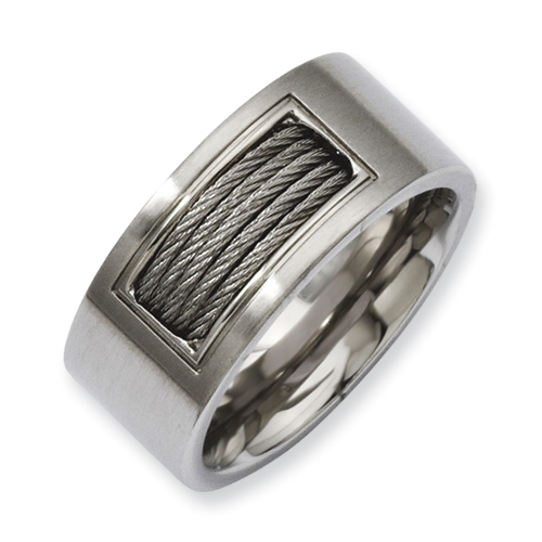 Chisel Stainless Steel Wire Ring Chisel Jewelry Contemporary