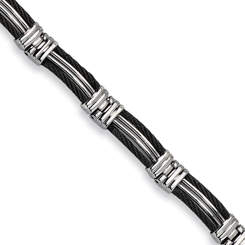 Chisel Stainless Steel Blackplated Bracelet Chisel Jewelry