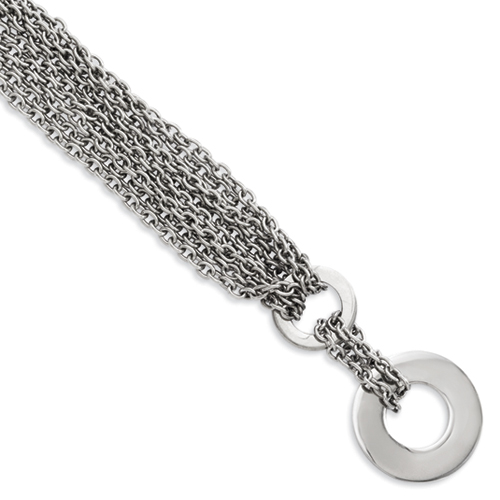 Chisel Stainless Steel Multiple Chain with Circle 8 inch Toggle