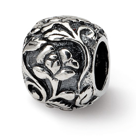 Reflection Beads Sterling Silver Floral Bead